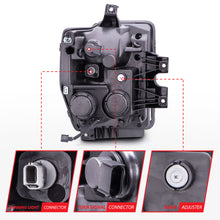 Load image into Gallery viewer, 0810-F250F350F450-Sd-Headlights-Black-Projectors-WHalos(Ccfl)DrivePass