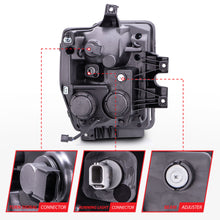 Load image into Gallery viewer, 0810-F250F350F450-Sd-Headlights-Chrome-Projectors-WHalos(Ccfl)DrivePass