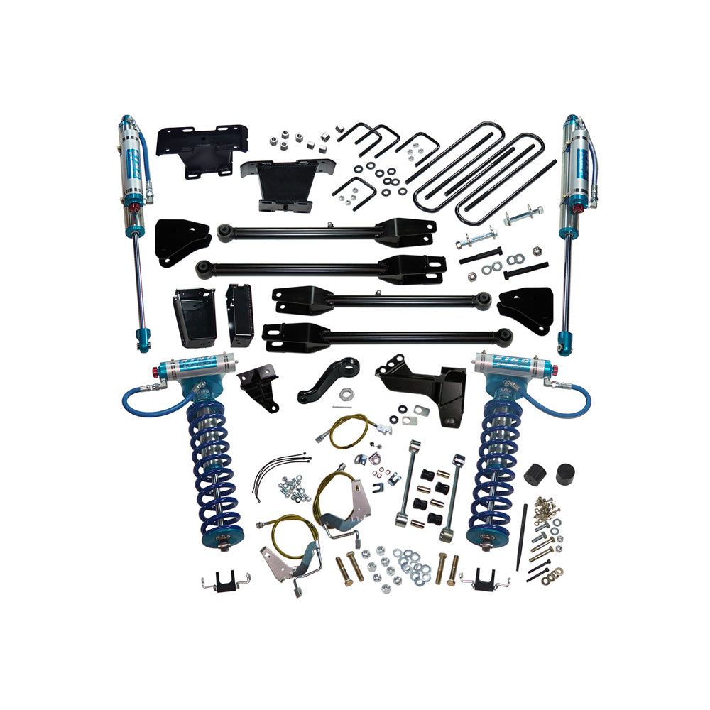 0810-Ford-F250F350-Super-Duty-4Wd-Diesel-6In-Lift-Kit-WA-4-Link-ConversionKing-CoiloversShocks