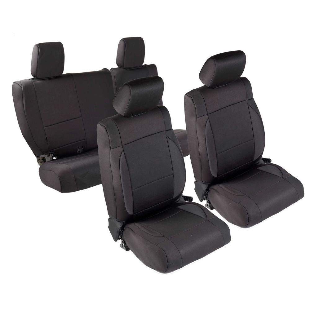 0812-Wrangler-Jk-4-Dr-Neoprene-Front-And-Rear-Seat-Cover-Set;-BlackBlack