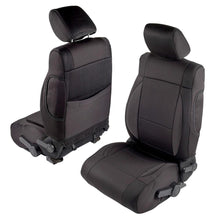 Load image into Gallery viewer, 0812-Wrangler-Jk-4-Dr-Neoprene-Front-And-Rear-Seat-Cover-Set;-BlackBlack
