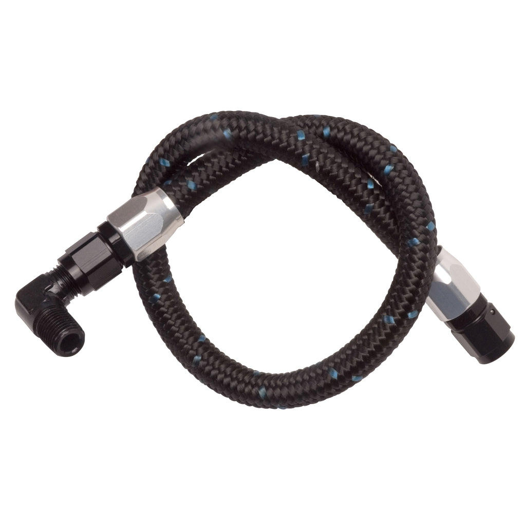 Edelbrock 81233 Black Braided Stainless Steel Fuel Hose Kit
