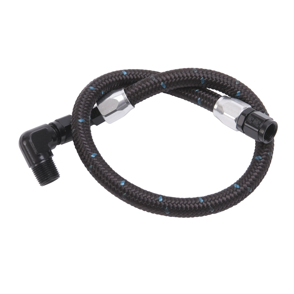 Edelbrock 81243 Black Braided Stainless Steel Fuel Hose Kit