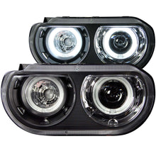 Load image into Gallery viewer, 0814-Challenger-Projector-Headlights-WHalo-Black-Clear-Hid-Compatible(Ccfl)DrivePass