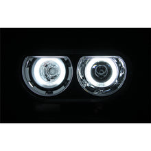 Load image into Gallery viewer, 0814-Challenger-Projector-Headlights-WHalo-Black-Clear-Hid-Compatible(Ccfl)DrivePass