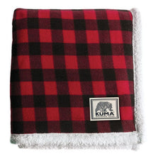 Load image into Gallery viewer, KUMA 418-KM-LJST-LG-RB Lumberjack Sherpa Throw - 60&quot; x 70&quot; - Red/Blk Plaid