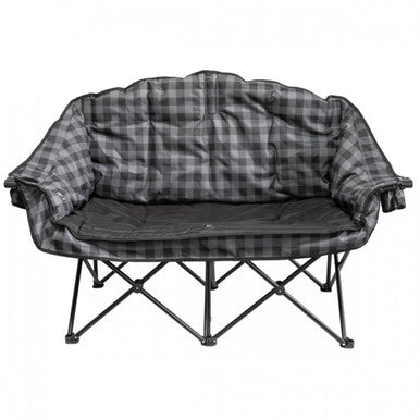KUMA 490-KM-BBDC-GPB Bear Buddy/Double Chair - Grey/Black Plaid