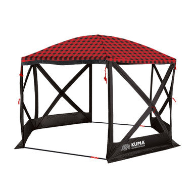 KUMA 507-KM-SBDDG-RB Super Bear Den Deluxe Gazebo - Red/Black
