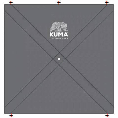 KUMA 508-KM-BDG-PPT Bear Den Gazebo Tall - Privacy Panel - Grey - 6' 6"