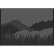 Load image into Gallery viewer, KUMA 854-KM-MWOM-GB-12 Outdoor Mat - Mountain Wilderness - 12&#39; x 9&#39; (Black/Grey)