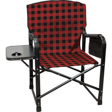Load image into Gallery viewer, KUMA KM-BPCH-RPB Bear Paws Chair/Side Table- Red/Black Plaid