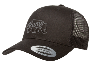 KUMA 215-KM-HAT-E-BK/BK Hat - 2-Tone Embroidered - Black/Black