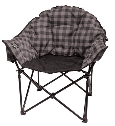 KUMA 433-KM-LBCH-GPB Lazy Bear Chair - Grey/Black Plaid