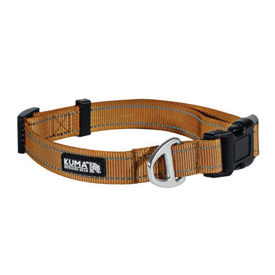 KUMA 703-KM-LBCL-SB-M Lazy Bear Dog Collar - Medium - 14-20"  - Sierra
