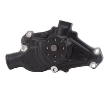 Load image into Gallery viewer, Edelbrock 88103 Water Pump for Small-Block Chevy in Black Finish (Short) for Select Chevrolet Bel Air, Chevrolet Biscayne, Chevrolet Blazer, Chevrolet Brookwood, Chevrolet C10 Pickup, Chevrolet C10 Suburban, Chevrolet C20 Pickup, Chevrolet C20 Suburban,