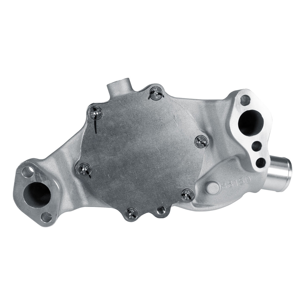 Edelbrock 88150 Water Pump for Small-Block 1984-91 350 c.i.d. Corvettes in Satin Finish (Short) for Select Chevrolet Corvette
