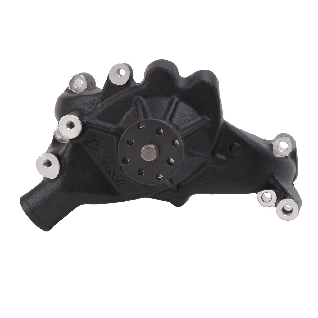 Edelbrock 88513 Water Pump Big-Block Chevy Standard/Long in Black Finish for Select Chevrolet Bel Air, Chevrolet Biscayne, Chevrolet Blazer, Chevrolet C10, Chevrolet C10 Pickup, Chevrolet C10 Suburban, Chevrolet C20, Chevrolet C20 Pickup, Chevrolet C20