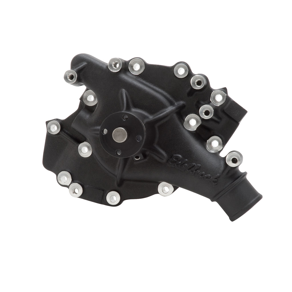 Edelbrock 88663 Water Pump for Ford 429/460 in Black Finish for Select Ford Country Sedan, Ford Country Squire, Ford Custom, Ford Custom 500, Ford E-100 Econoline, Ford E-250 Econoline, Ford E-250 Econoline Club Wagon, Ford E-350 Econoline, Ford E-350