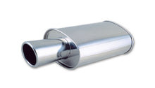 Load image into Gallery viewer, Streetpower-Oval-Muffler-With-4In-Round-Tip-Angle-Cut-Rolled-Edge---2.5In-Inlet-I.D.
