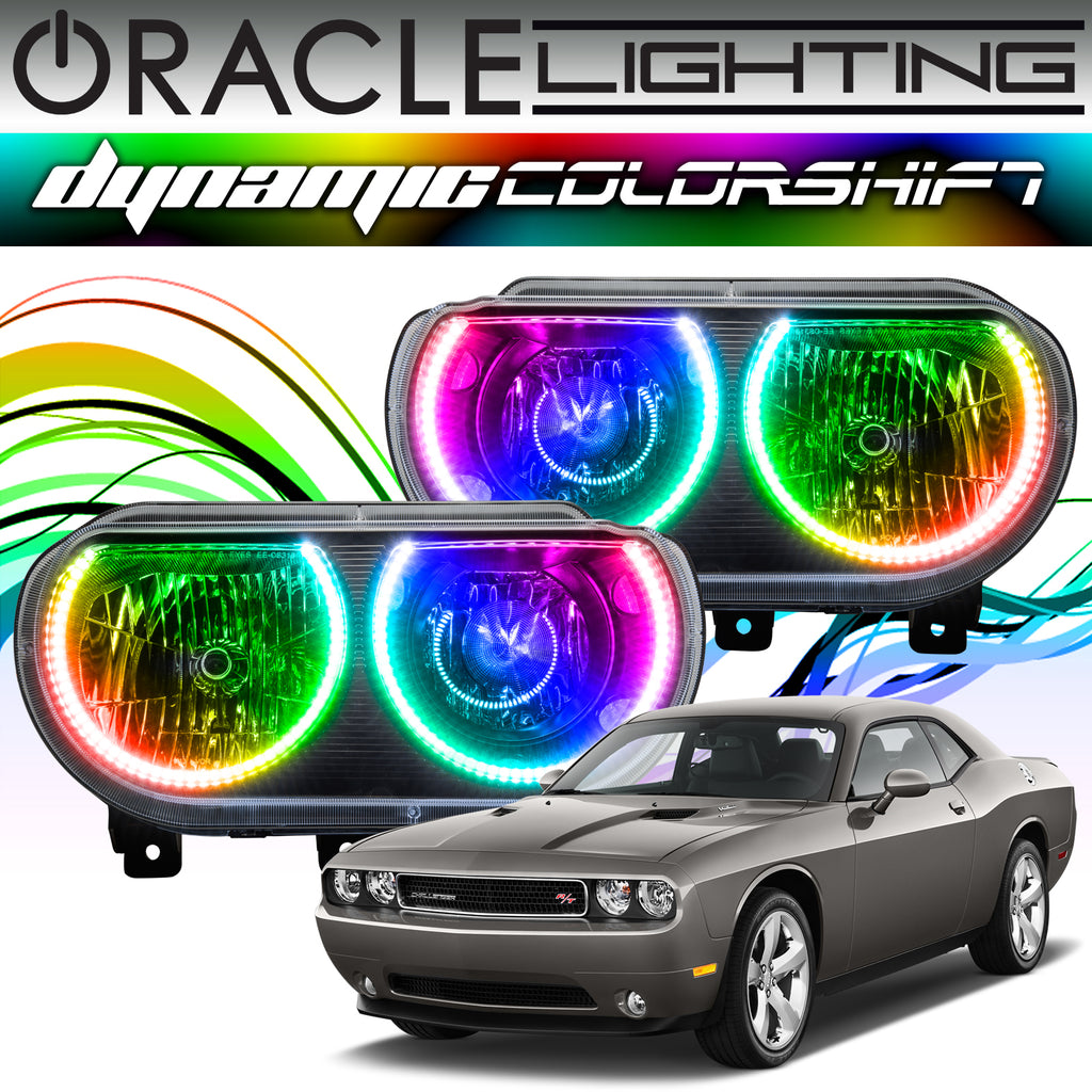 08C-Challenger-Oracle-Dynamic-Colorshift-Headlight-Halo-Kit