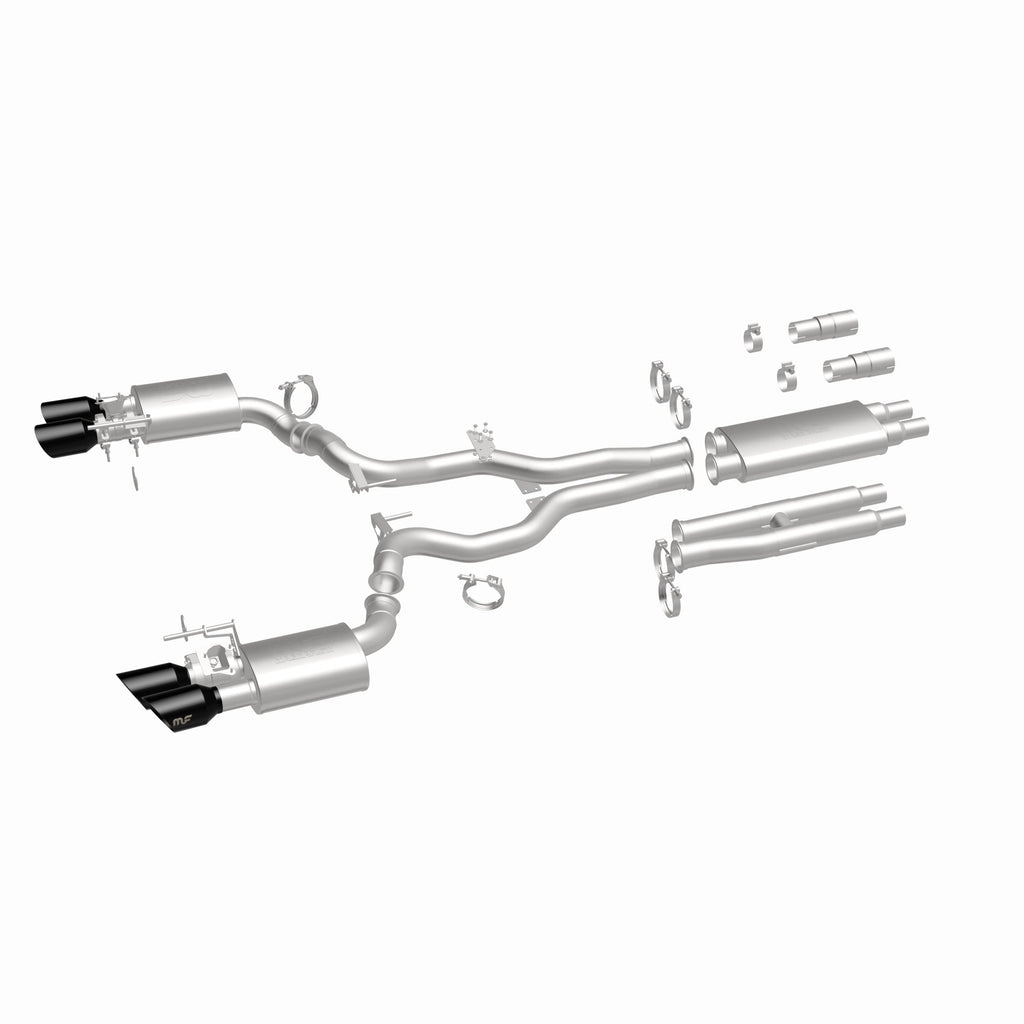 MagnaFlow Exhaust Products 19646 xMOD Series Black Chrome Tips Cat-Back System for Select Ford Mustang