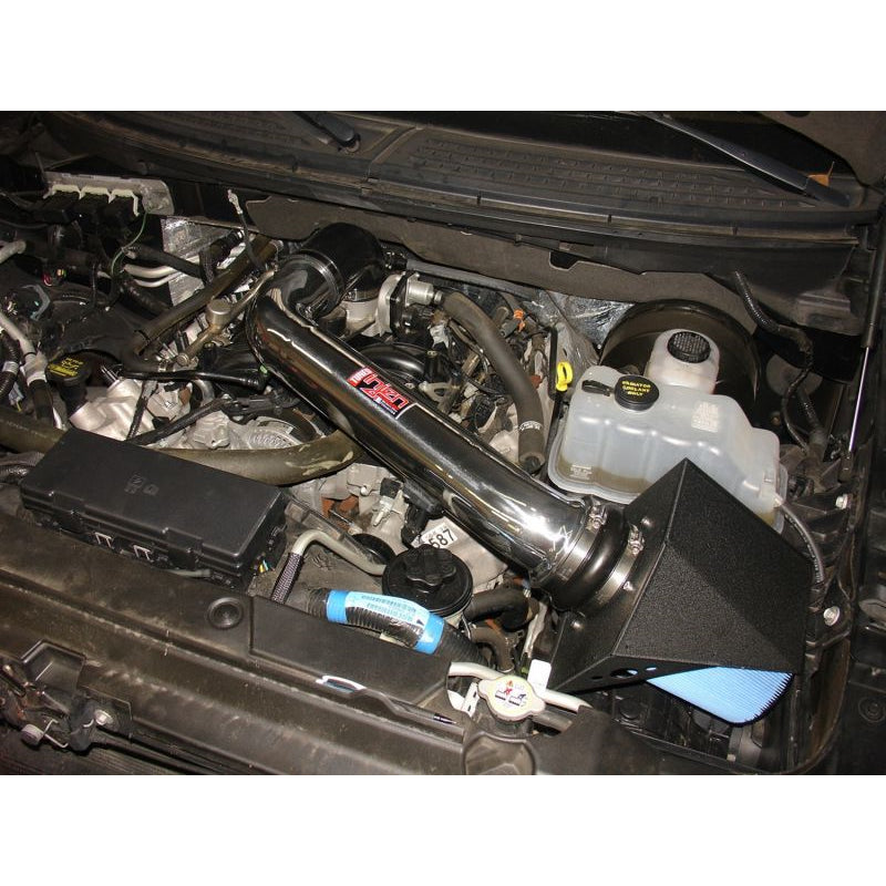 09-10-Ford-F-150-V8-5.4L-Wrinkle-Black-Power-Flow-Air-Intake-System
