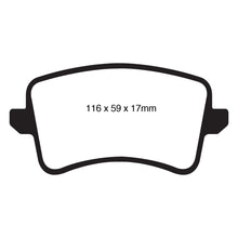 Load image into Gallery viewer, 09-11-Audi-A4-2.0-Turbo-Greenstuff-Rear-Brake-Pads
