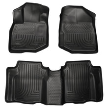 Load image into Gallery viewer, 09-12-Honda-Fit-Weatherbeater-Combo-Black-Floor-Liners