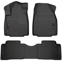 Load image into Gallery viewer, 09-12-Honda-Pilot-(All)-Weatherbeater-Combo-Black-Floor-Liners-(One-Piece-For-2Nd-Row)
