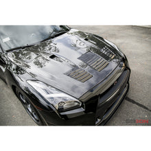 Load image into Gallery viewer, 09-12-Nissan-Gtr-R35-Gtii-Style-Carbon-Fiber-Hood