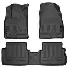 Load image into Gallery viewer, 09-12-Toyota-CorollaMatrixPontiac-Vibe-(Fwd)-Weatherbeater-Combo-Black-Floor-Liners