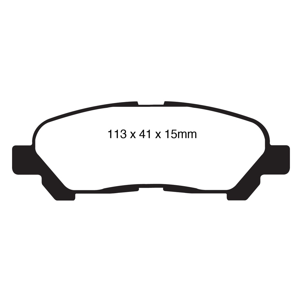 09-13-Toyota-Highlander-2.7-2Wd4Wd-Greenstuff-Rear-Brake-Pads