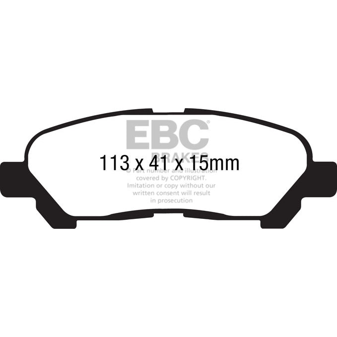 09-13-Toyota-Highlander-2.7-2Wd4Wd-Greenstuff-Rear-Brake-Pads