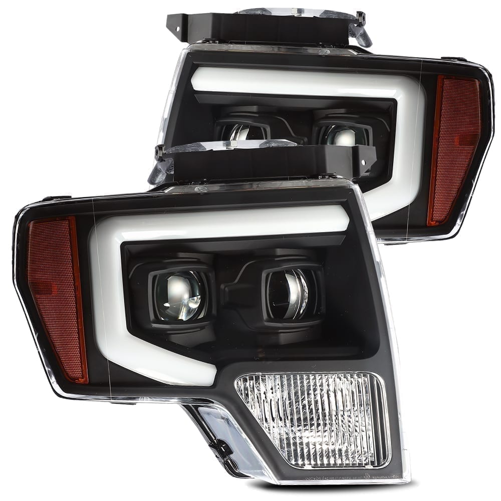 09-14-Ford-F-150-Luxx-Led-Proj-Headlights-Plank-Style-Black-WActiv-LightSeq-SignalDrl