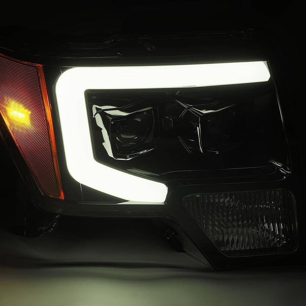 09-14-Ford-F-150-Luxx-Led-Proj-Headlights-Plank-Style-Chrome-WActiv-LightSeq-SignalDrl