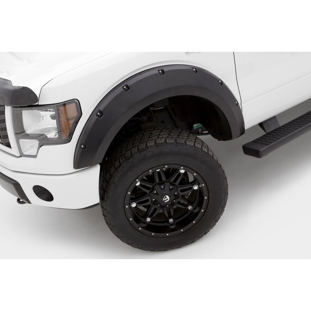 09-14-Ford-F-150-(Ex-Raptor)-Rx-Rivet-Style-Textured-Elite-Series-Fender-Flares---Black-(4-Pc.)