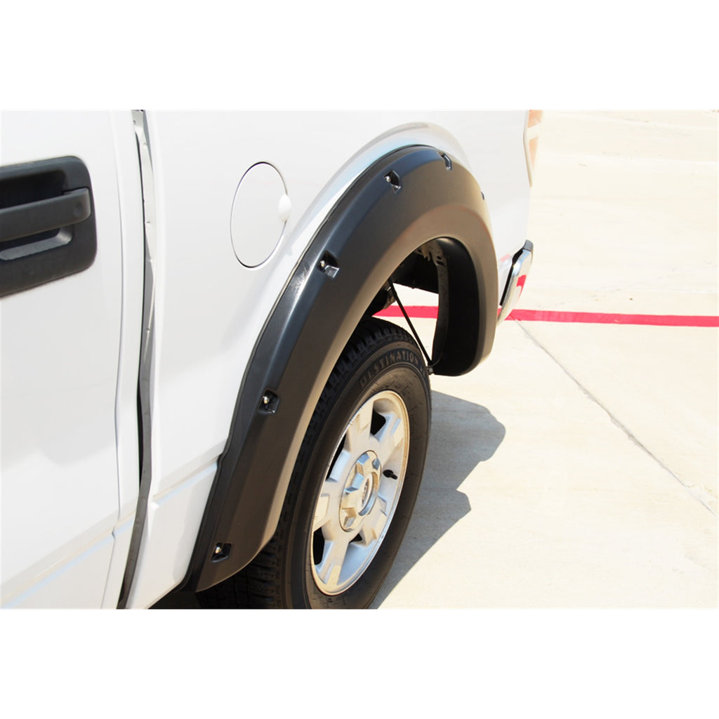 09-14-Ford-F-150-(Excl-Raptor)-Rx-Rivet-Style-Smooth-Elite-Series-Fender-Flares---Black-(2-Pc.)