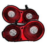 SPYDER 5082008 LED Tail Lights - Red Clear