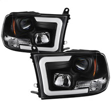 Load image into Gallery viewer, 09-16-Dodge-Ram-1500-Version-2-Headlights-Light-Bar-Drl-Black-Pro-Yd-Dr09v2-Lbdrl-Bk