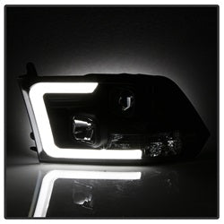 09-16-Dodge-Ram-1500-Version-2-Headlights-Light-Bar-Drl-Black-Pro-Yd-Dr09v2-Lbdrl-Bk