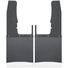 Load image into Gallery viewer, 09-16-Dodge-Ram-150025003500-12In-W-Black-Top-Ss-Weight-Kick-Back-Front-Mud-Flaps