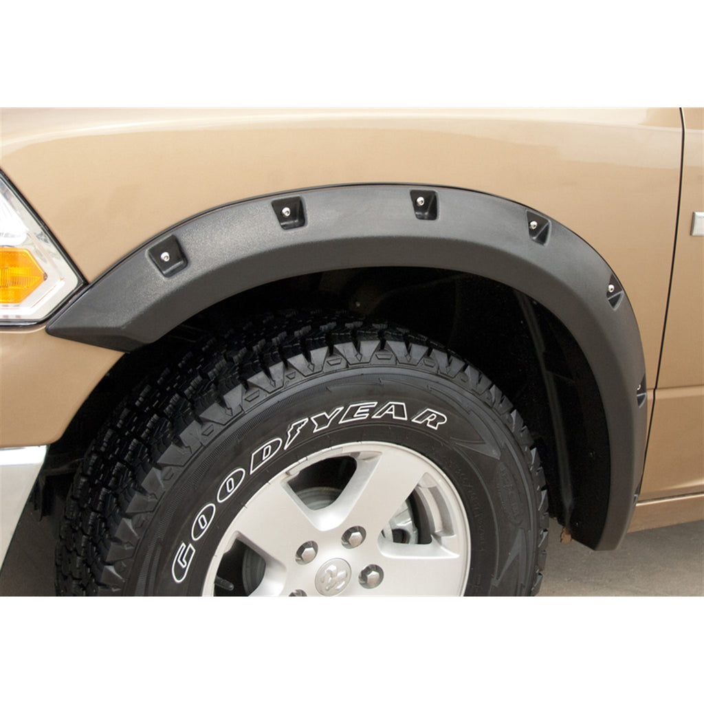 09-17-Dodge-Ram-1500-Rx-Rivet-Style-Smooth-Elite-Series-Fender-Flares---Black-(2-Pc.)
