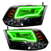 Load image into Gallery viewer, 09-18-Ram-1500-Sport-Colorshift-Halo-Headlights---Blk-Housing-W2.0-Controller