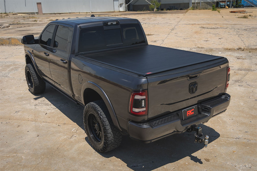 Rough Country 50309650 Hard Roll Up Bed Cover for Select Dodge Ram 1500, Dodge Ram 2500, Ram 1500, Ram Classic, Ram