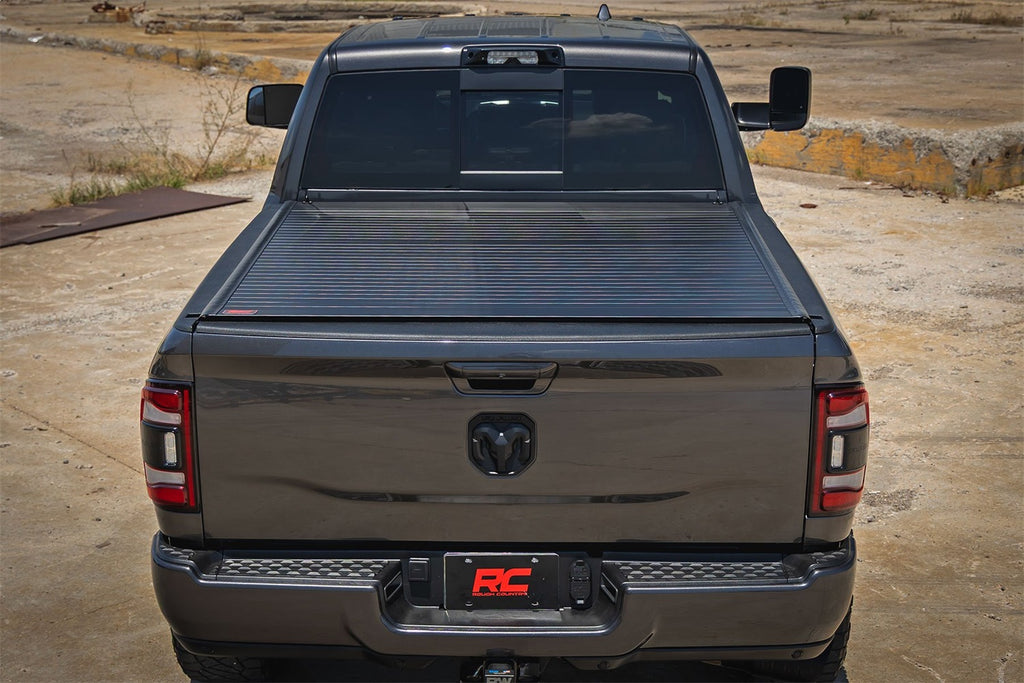 Rough Country 50309650 Hard Roll Up Bed Cover for Select Dodge Ram 1500, Dodge Ram 2500, Ram 1500, Ram Classic, Ram