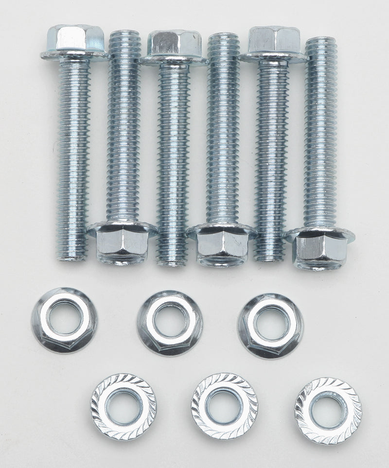Hedman Hedders 09014 COLLECTOR BOLT KIT; for Ball and Socket Style Collector- ZINC PLATED (6 Pack)