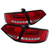 SPYDER 5076359 LED Tail Lights - Red Clear