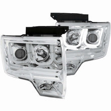 Load image into Gallery viewer, 0914-F150-Raptor-Projector-WUbar-Chrome-Clear-DriverPassenger