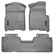 Load image into Gallery viewer, 0914-F150-Supercab-Weatherbeater-Front2Nd-Seat-Floor-Liners-Grey