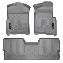 Load image into Gallery viewer, 0914-F150-Supercrew-Weatherbeater-Front2Nd-Seat-Floor-Liners-Grey